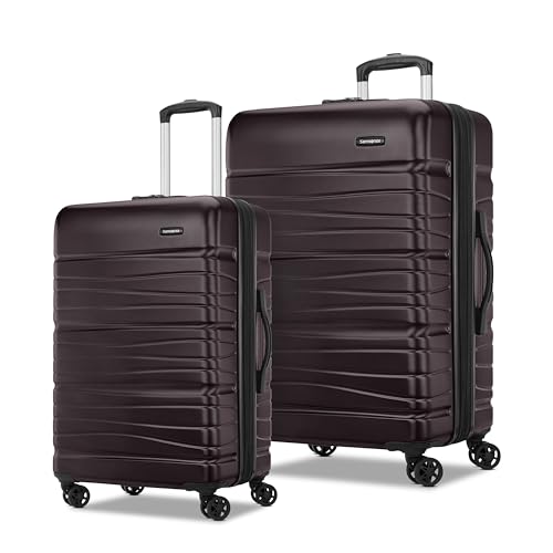 Samsonite Evolve SE Hardside Expandable Luggage with Double Spinner Wheels, Bass Black, Carry-on