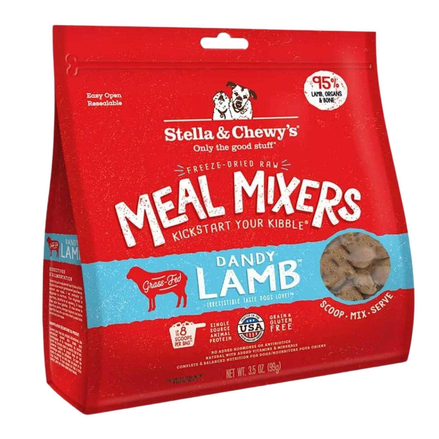 Stella & Chewy's Freeze Dried Dandy Lamb Meal Mixers Dog Food - Pet Supplies online store