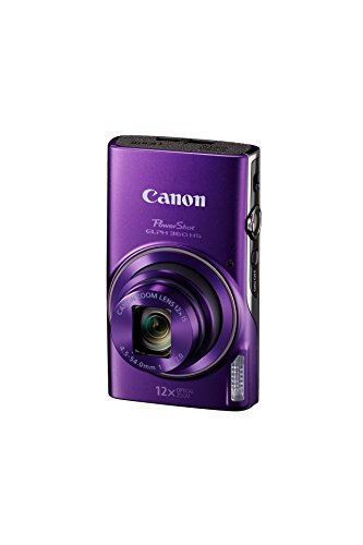 Canon PowerShot ELPH 360 Digital Camera w/ 12x Optical Zoom and Image Stabilization - Wi-Fi & NFC Enabled (Black)