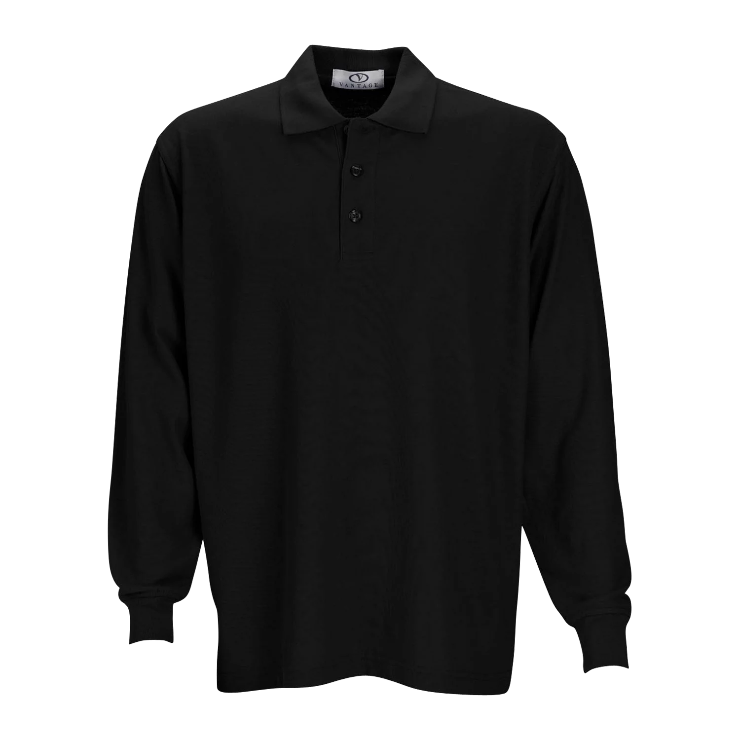 Long Sleeve Soft-Blend Double-Tuck Pique Polo
