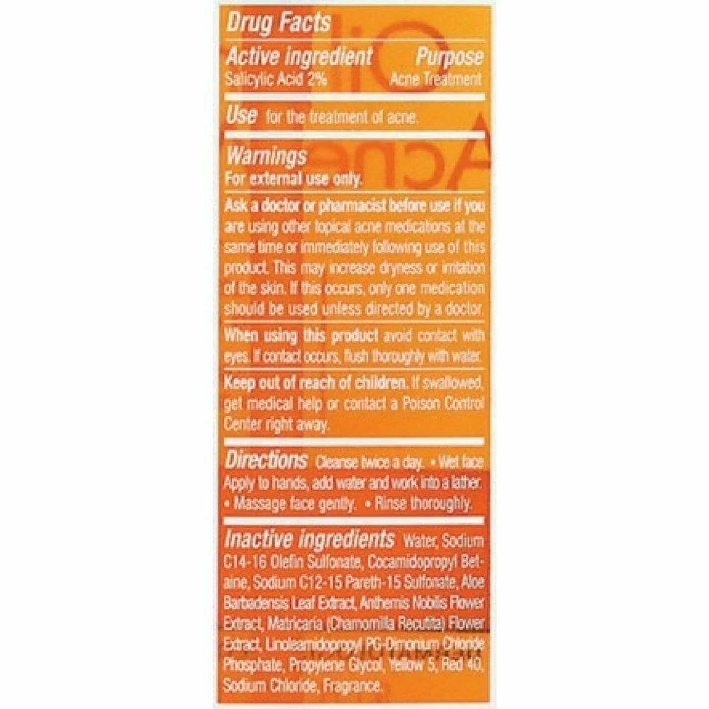 Neutrogena Oil-Free Acne Wash 9.10 oz 6 Pack