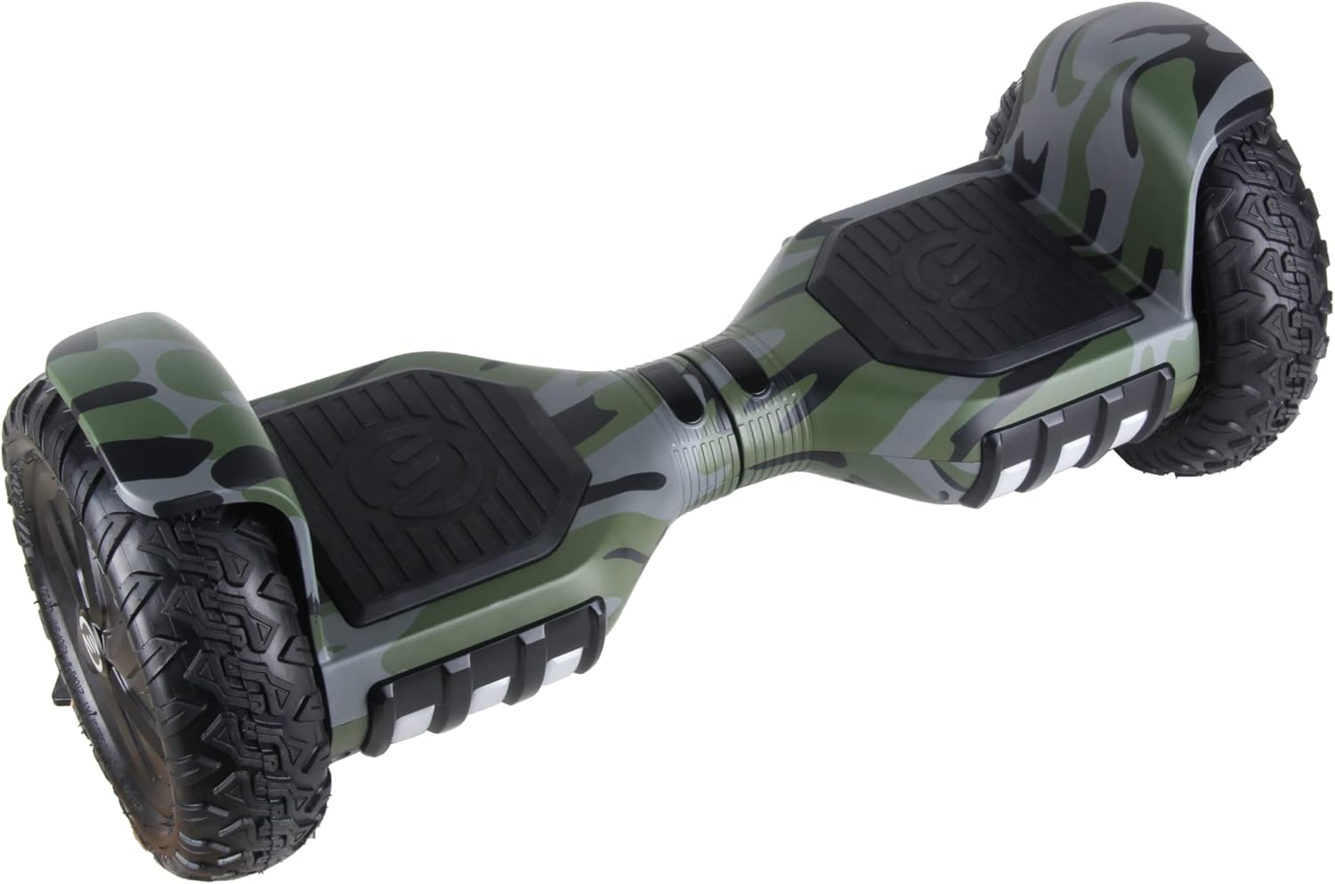 RIDE SWFT Sonic Hoverboard Self Balancing All Terrain Scooter,10” Off Road Tires, Top Speed of 9 mph, 8 Mile Distance, LED Lights, Bluetooth Speakers, 27 Point Safety Inspection, Camo