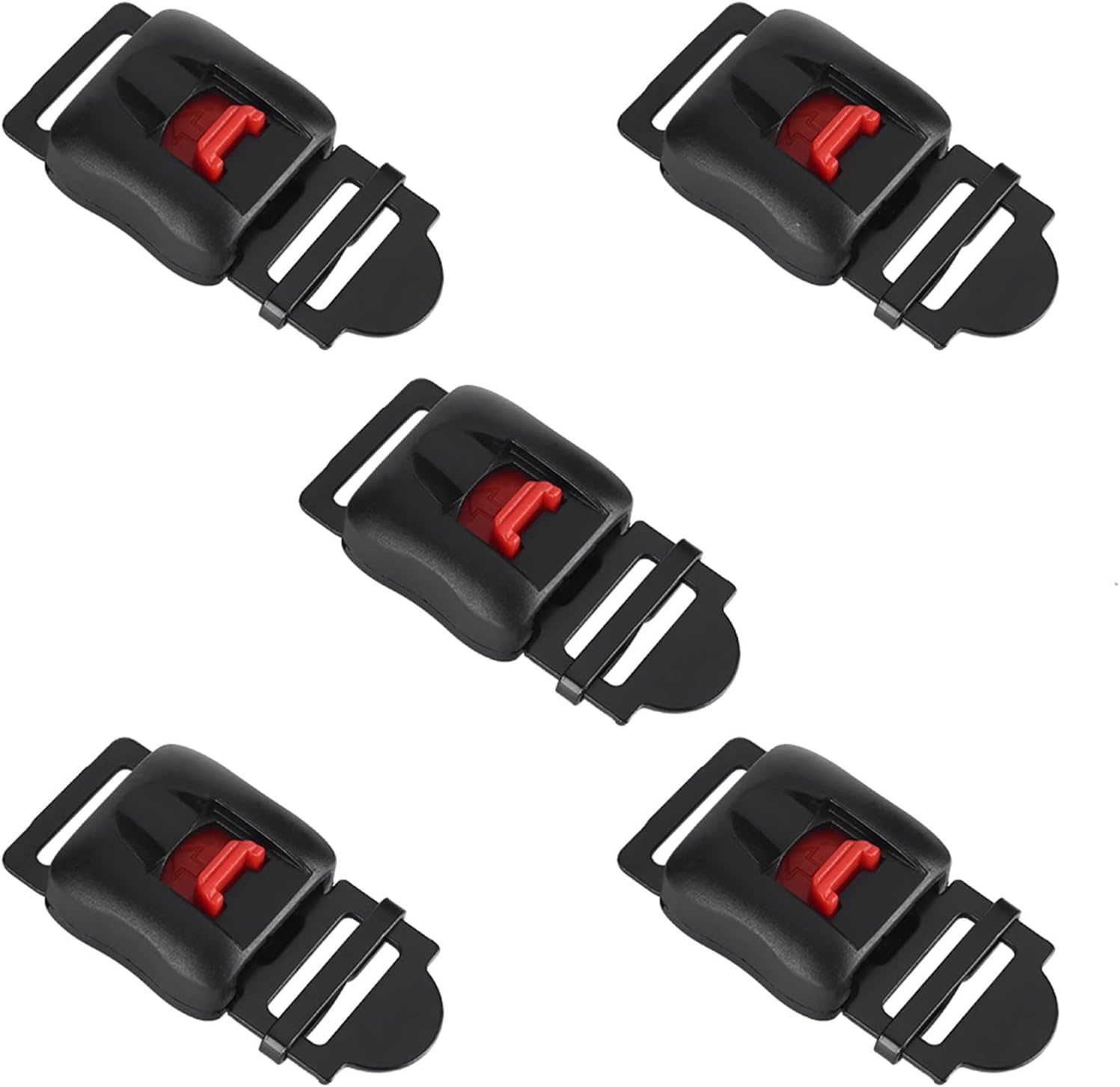 GOTOTOP Motorcycle Helmet Buckle, 5pcs Motorcycle Helmets Speed Clip Chin Strap Quick Release Disconnect Buckle