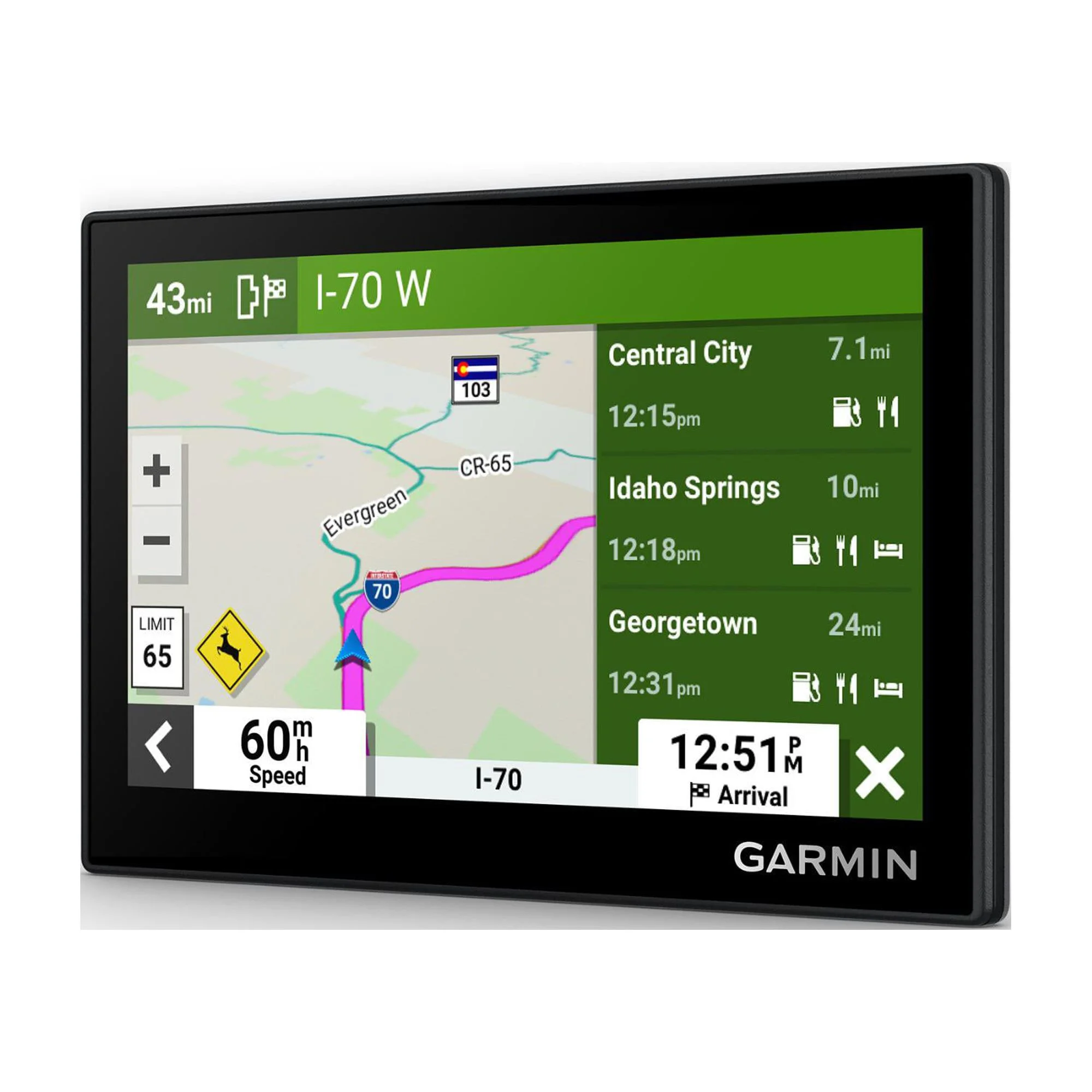 Garmin Drive 53 GPS Navigator With Kratos Power 36W 2-Port Car Charger Bundle