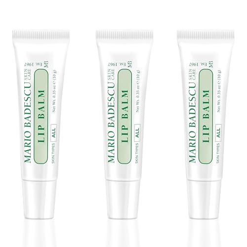 Mario Badescu Moisturizing Lip Balm for Dry Cracked Lips, Infused with Coconut Oil and Shea Butter, Ultra-Nourishing Lip Care Moisturizer for Soft, Smooth and Supple Lips