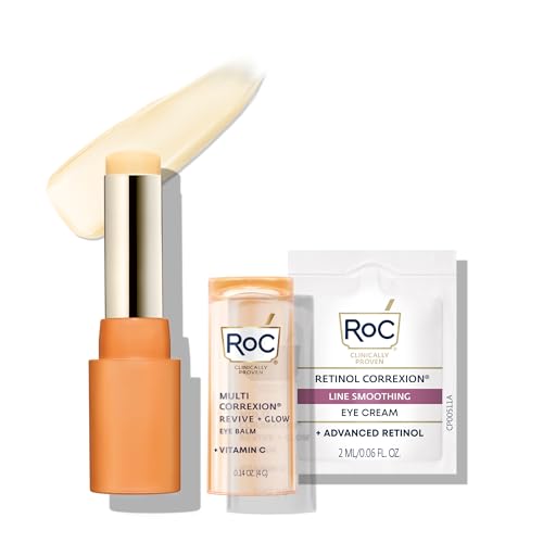 RoC Multi Correxion Revive + Glow 10% Active Vitamin C Serum for Face, Daily Anti-Aging Wrinkle and Skin Tone Skin Care Treatment, Brightening Serum, 1 Fluid Ounce