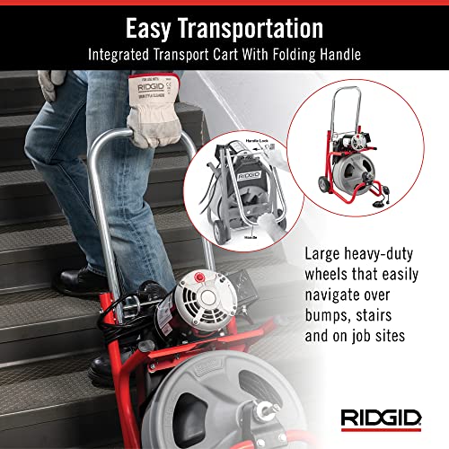 RIDGID 26998 Model K-400 Drain Cleaning 120-Volt Drum Machine Kit with C-45IW 1/2