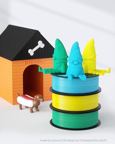 ELEGOO PLA Filament 1.75mm Bundle 4KG, 3D Printer Filament Dimensional Accuracy +/- 0.02mm, 4pcs 1kg Spool(2.2lbs) Fit Most FDM 3D Printers (Black, White, Dark Blue, True Red)