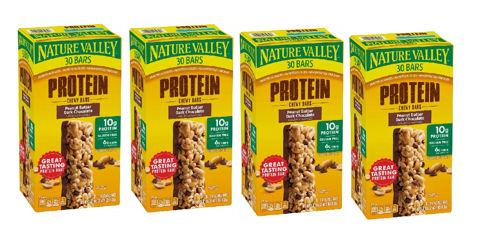 Nature Valley Peanut Butter Dark Chocolate Protein Chewy Bars (30 pk.) 4PK