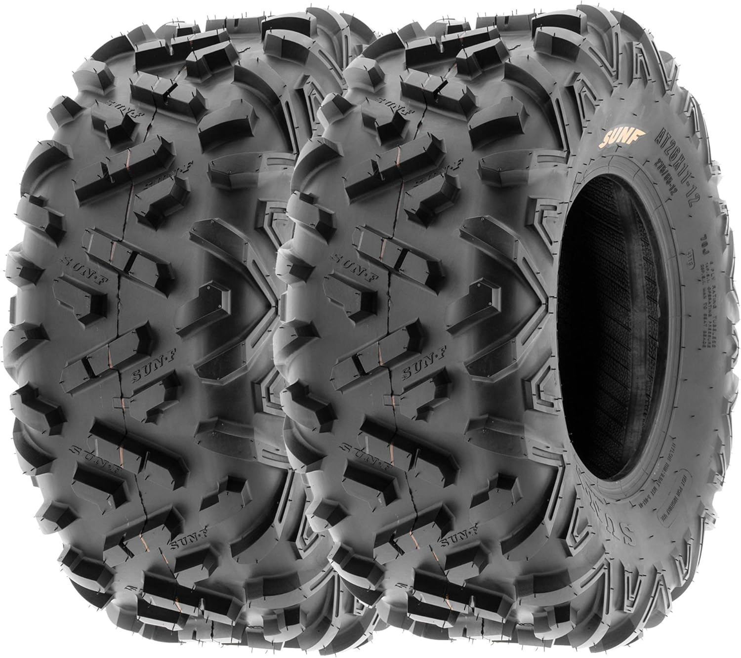SunF 22x10-9 ATV UTV 22x10x9 All Terrain Tires 6 PR A051 POWER II - PAIR of 2