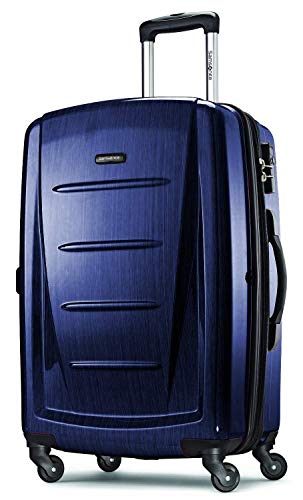 Samsonite Winfield 2 Hardside Expandable Luggage with Spinner Wheels, Brushed Anthracite, Checked-Large 28-Inch