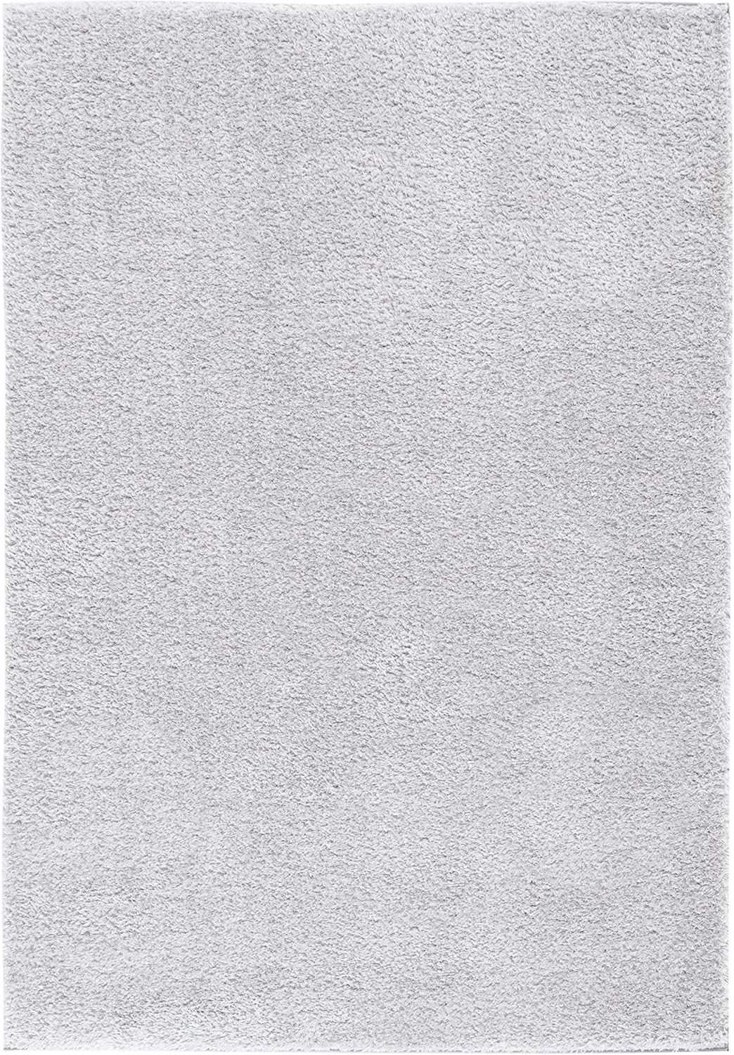 SAFAVIEH Tahoe Shag Collection Area Rug - 8' x 10', Light Grey, Solid Design, Non-Shedding & Easy Care, 1.2-inch Thick Ideal for High Traffic Areas in Living Room, Bedroom (THO670F)