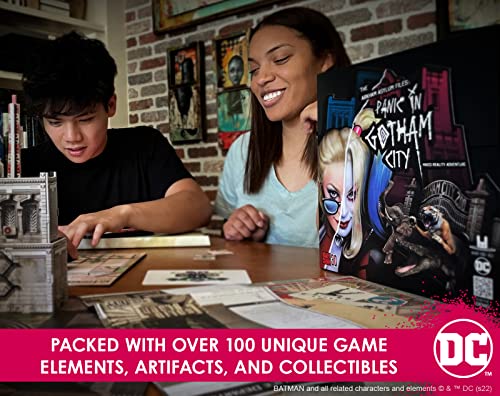 Arkham Asylum Files: Panic in Gotham City Augmented Reality Board Game - Escape Room-esque Batman Mystery with Harley Quinn and The Joker, Family Night - iOS 15+ | Android 13