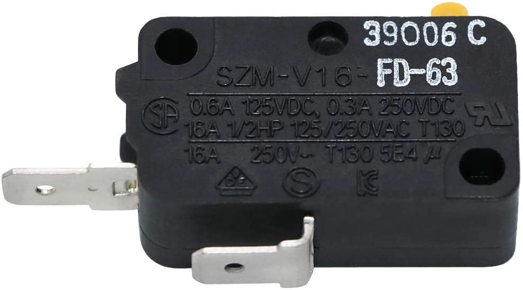 Primeswift SZM-V16-FD-63 Microwave Door Switch Replacement for LG GE Kenmore WB24X0830,2 Pack