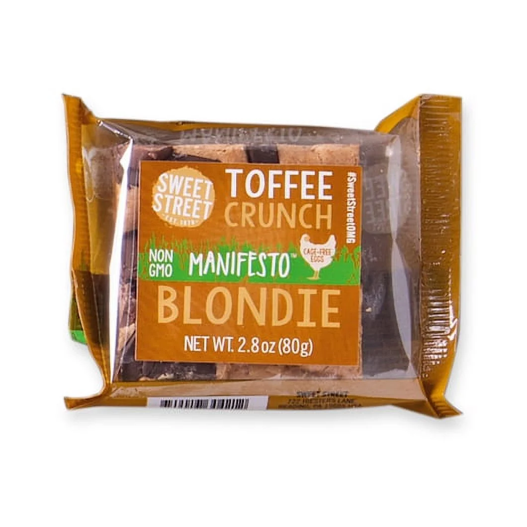 Sweet Street Individually Wrapped Toffee Crunch Manifesto Blondie (8 Count)