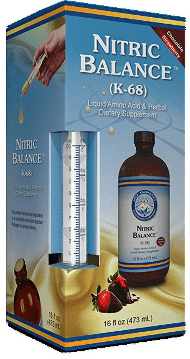 Apex Energetics Nitric Balance Chocolate Strawberry (K-68) 16 fl oz (473 mL)