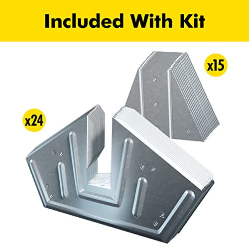 2x4basics 90192MI Custom Shed Kit with Peak Roof, 2x4