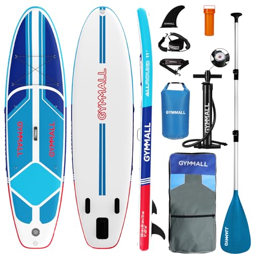 Paddle Board, Inflatable Stand Up SUP Paddle Boards for Adults & Youths of All Skill Levels, Wide & Non-Slip Deck Design Blow Up Paddleboards with Premium Accessories & Storage Bag