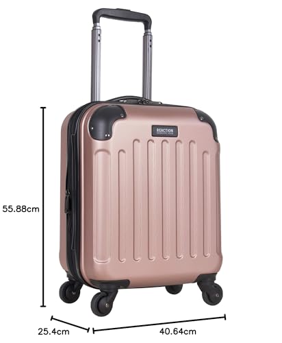 Kenneth Cole REACTION Renegade Luggage Expandable 8-Wheel Spinner Lightweight Hardside Suitcase, Navy Blue, 20-Inch Carry On