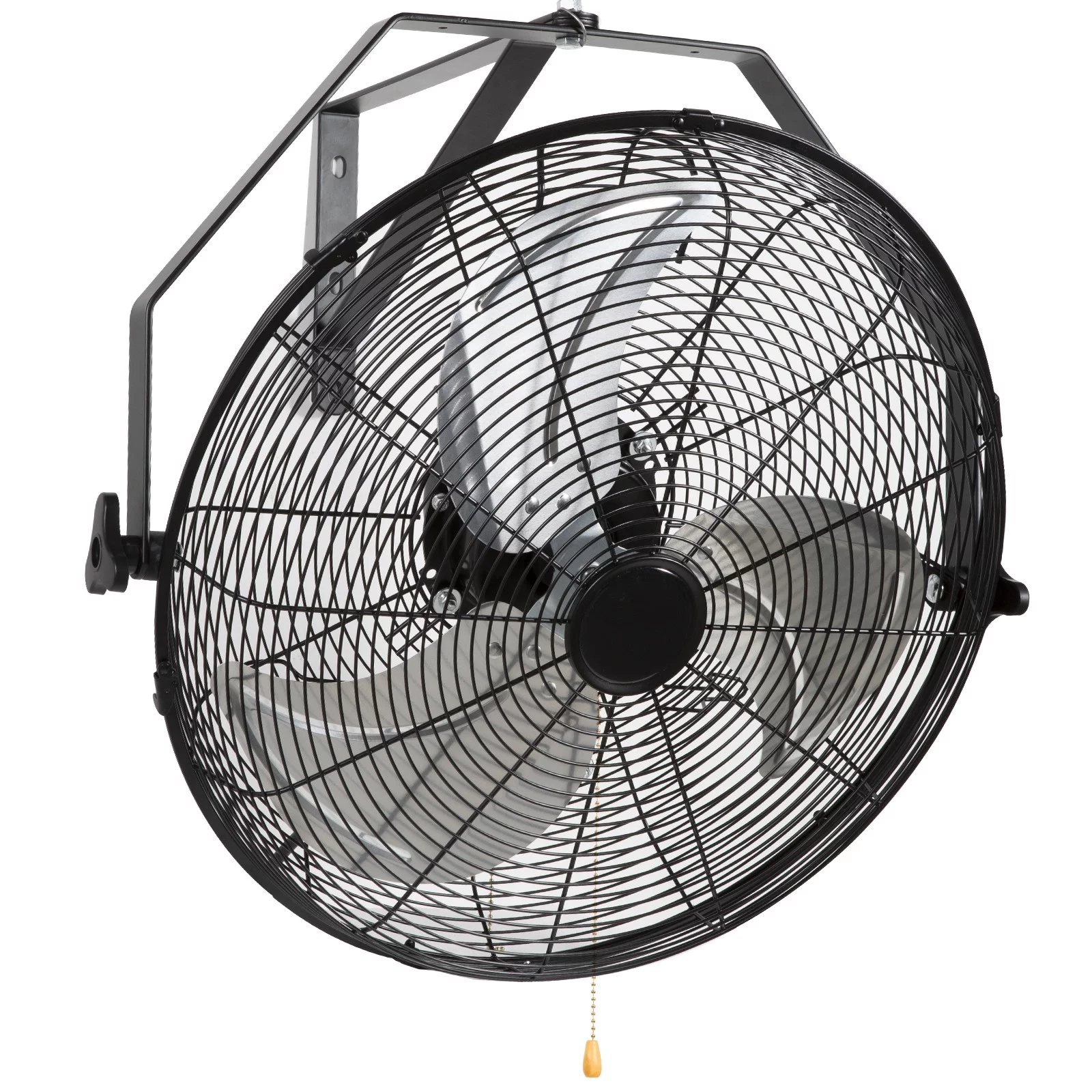 BENTISM Industrial Wall Mount Fan Oscillating Metal Fan 17.6'' 3 Speed Waterproof