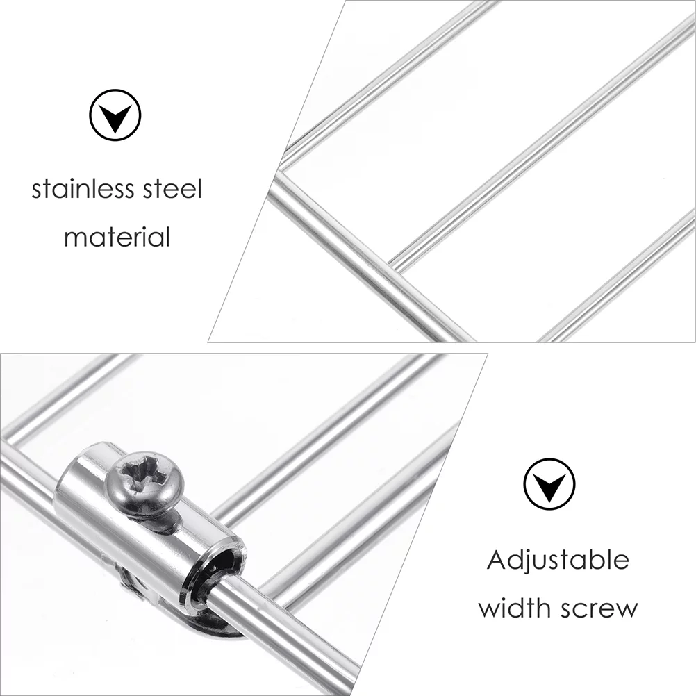 1Pc Telescopic Net Rack Practical Electric Oven Rack Stainless Steel Grill Mesh