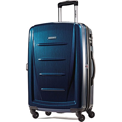 Samsonite Winfield 2 Hardside Expandable Luggage with Spinner Wheels, Brushed Anthracite, Checked-Large 28-Inch