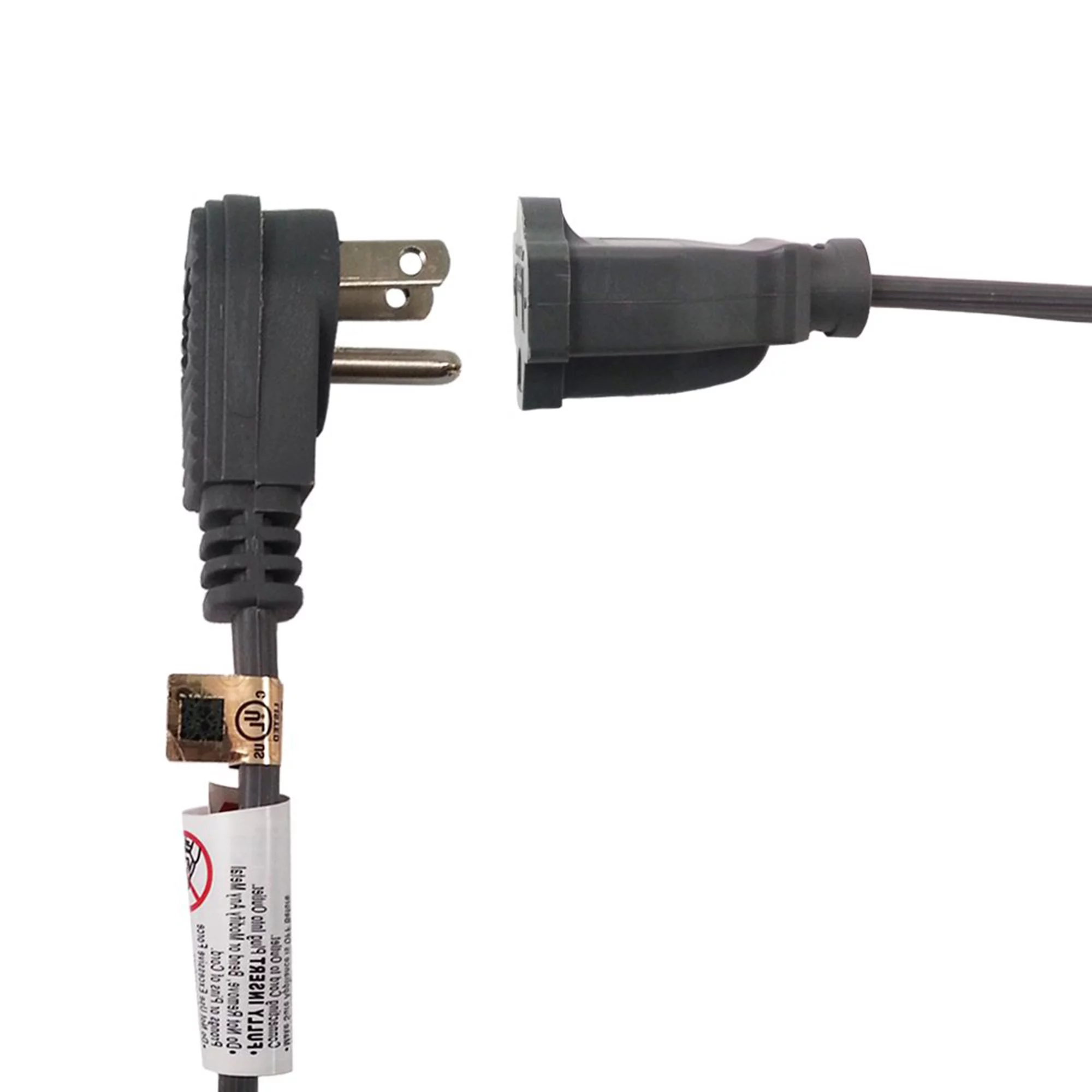 Electrix SPT-3 Heavy Duty 12ft 14/3 AWG Air Conditioner and Major Appliance Grounded Extension Cord Flat Cable UL