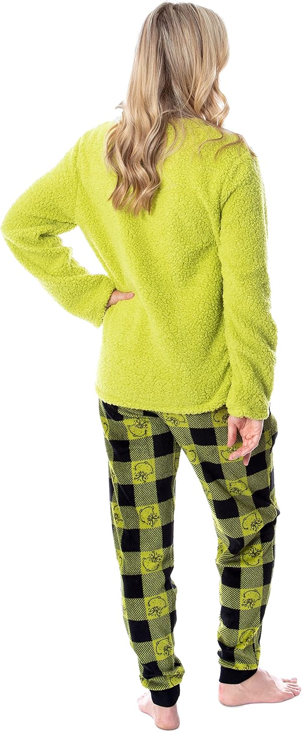 Dr. Seuss The Grinch Who Stole Christmas Matching Family Pajama Sets For Men, Women, Kids, Toddlers
