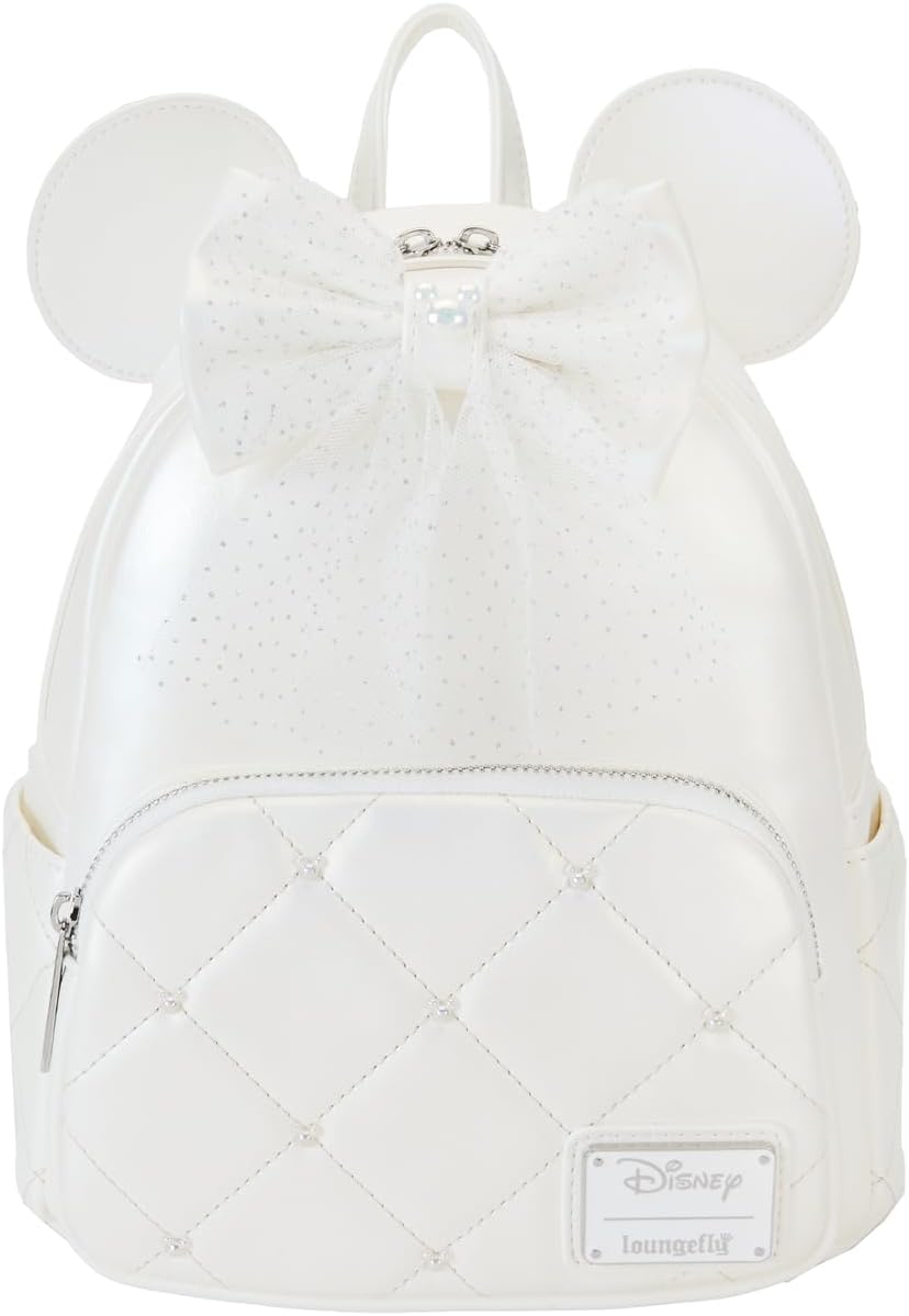 Loungefly Disney Minnie Mouse Iridescent Wedding Mini Backpack