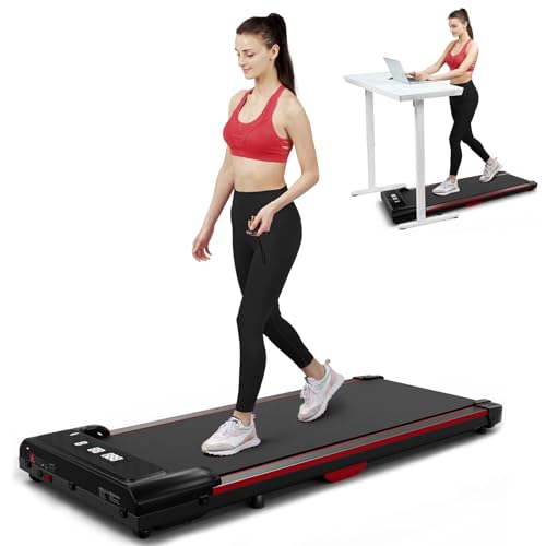 GORISE Walking Pad, Under Desk Treadmills for Home, Walking Pad with Incline, Treadmills with Remote Control APP LED Display, 3 in 1 Portable Walking Treadmill, Shock Absorption Design