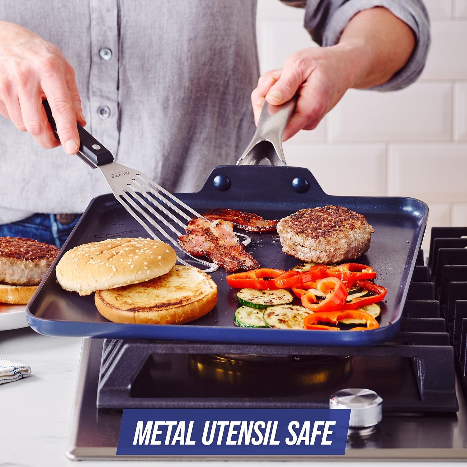 Blue Diamond Cookware Diamond Infused Ceramic Nonstick, 11