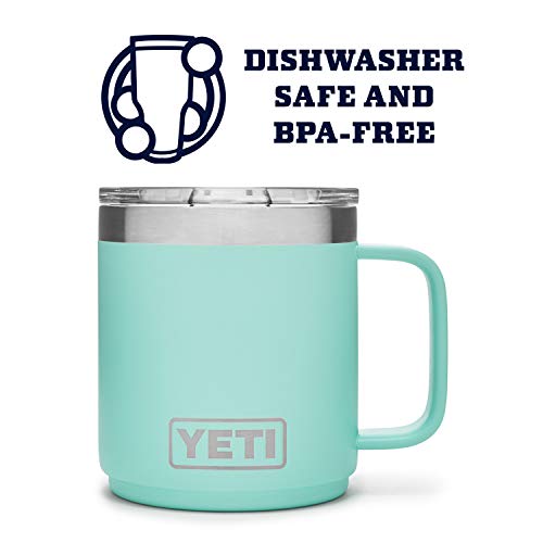 YETI Rambler 10 oz Stackable Mug, Vacuum Insulated, Stainless Steel with MagSlider Lid, Stainless