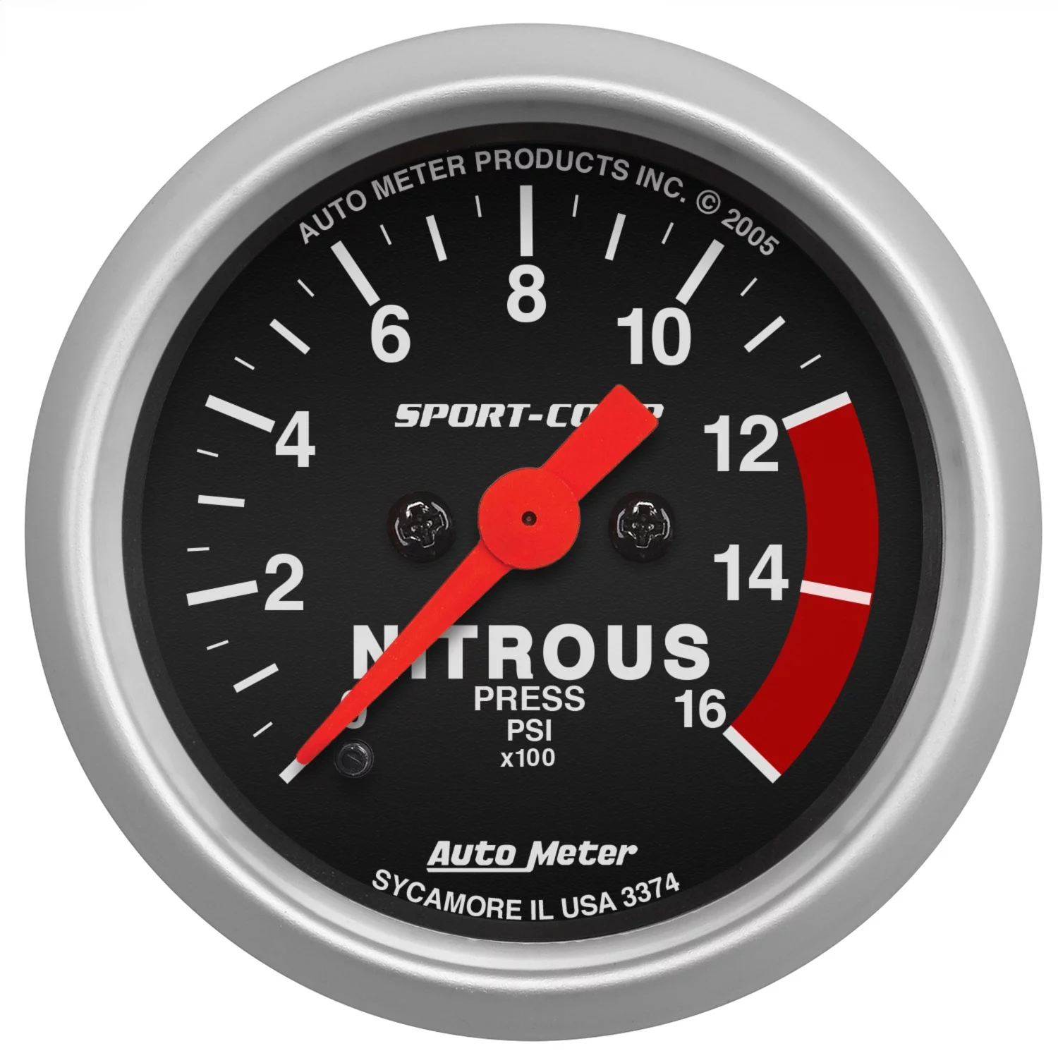 Auto Meter 3374 Sport-Comp Electric Nitrous Pressure Gauge