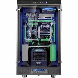 Thermaltake The Tower 900 Computer Case - Full-tower - Black, Transparent - Hot Dip Galvanized Steel - 9 x Bay