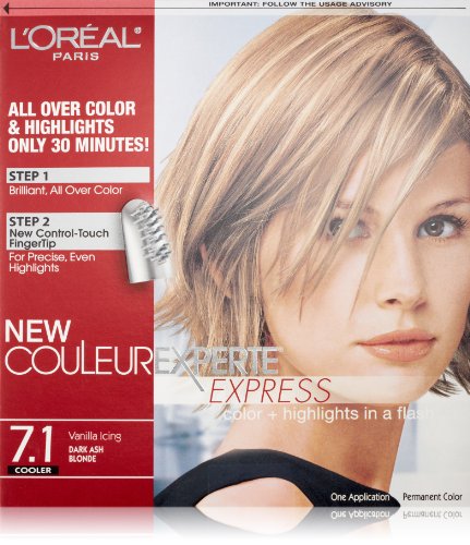 L'Oreal Paris Couleur Experte 2-Step Home Hair Color and Highlights Kit, Toasted Coconut