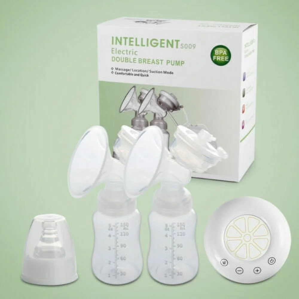 JLLOM Portable Electric Double Breast Pump: Efficient Milk Extraction with Adjustable Suction Levels and Lightweight Design
