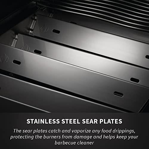 Napoleon PRO500RSIBPSS-3 Prestige PRO BBQ Propane Gas Grill, 500 sq.in. + Infrared Side and Rear Burners, Stainless Steel