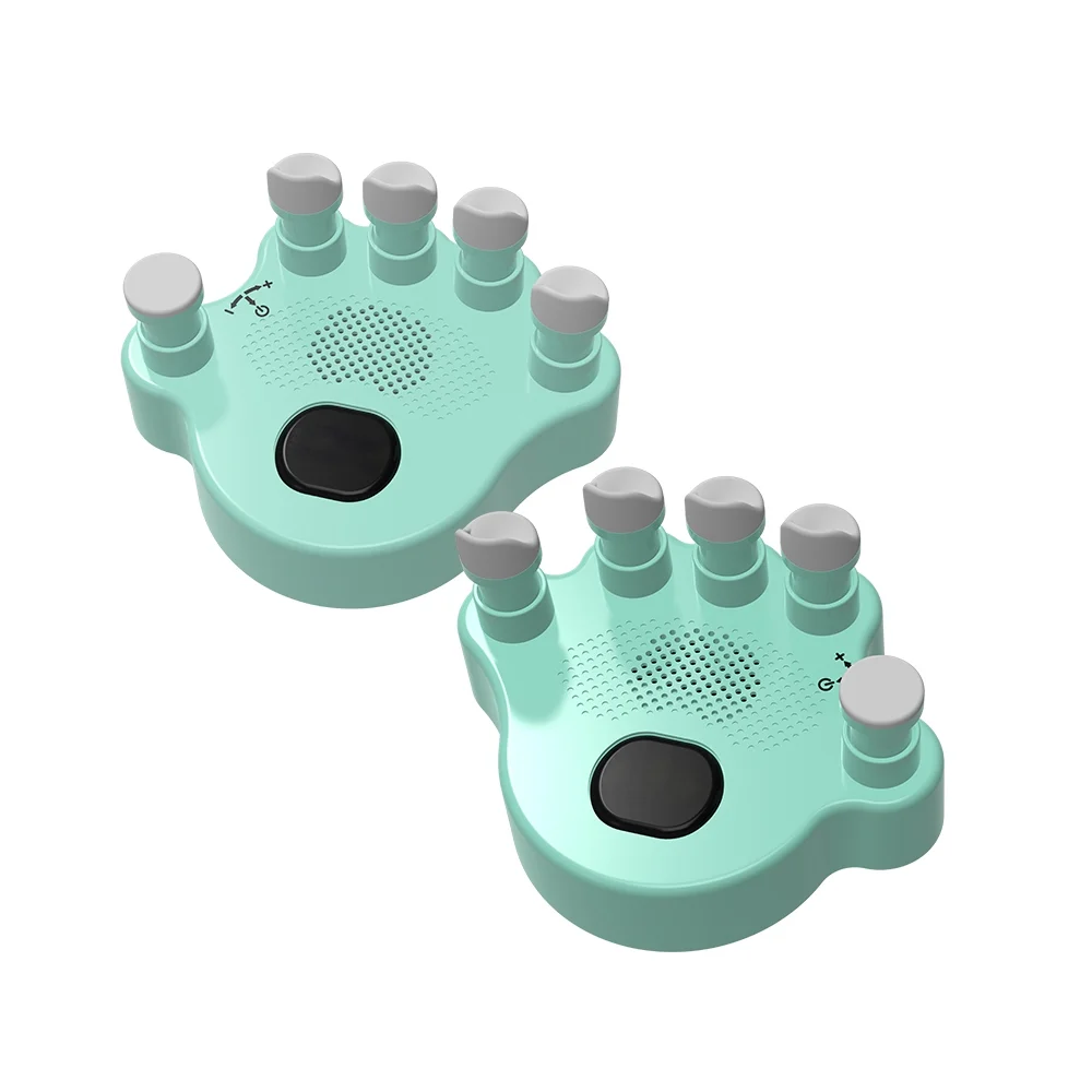 OWSOO Hand Exerciser Trainer , 2Pcs Piano Hand Shape Corrector, Hand Strengthener Posture Correction Tool with Speaker, Silicone Button, and Anti,slip Design , Enhance Your Piano Playing!