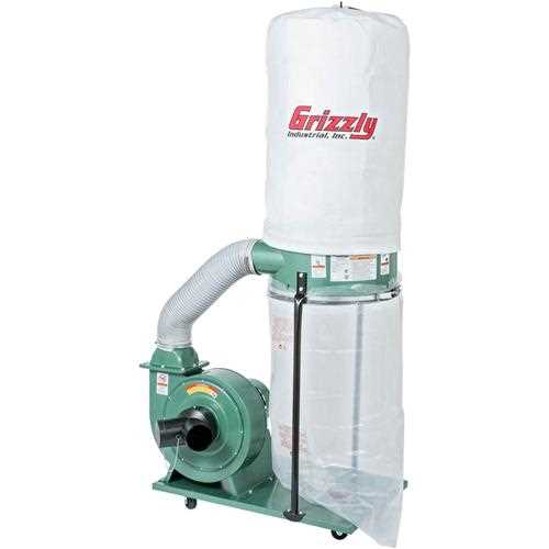 Grizzly 1-1/2 HP Portable Dust Collector.