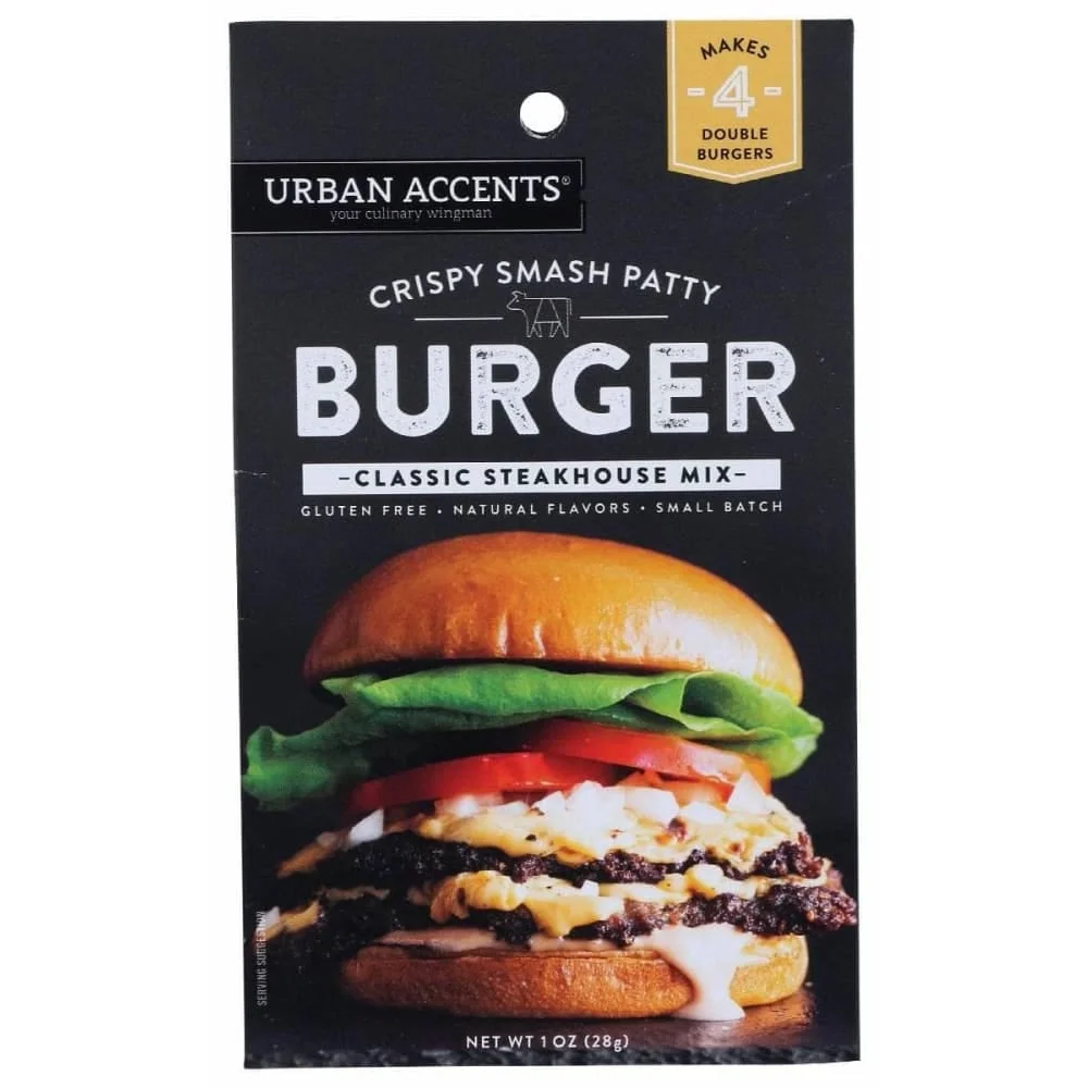 Urban Accents, Burger Classic Steakhouse Mix, 1 oz Pack of 4