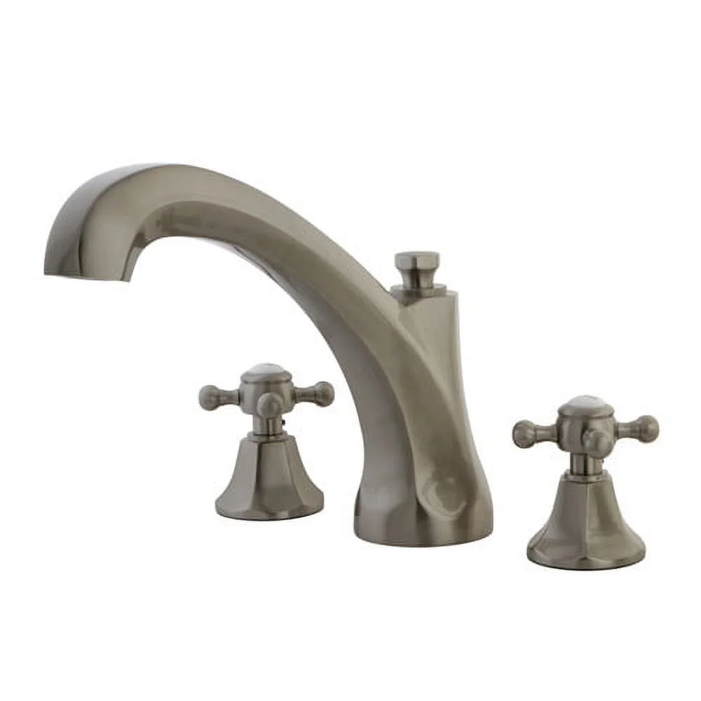 Kingston Brass Meotropolitan Double Handle Deck Mount Roman Tub Faucet