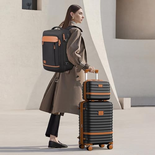 Joyway Expandable Carry on Luggage Sets Airline Approved, Lightweight Hard Shell 20 Inch Carry-on Suitcase with Spinner Wheels