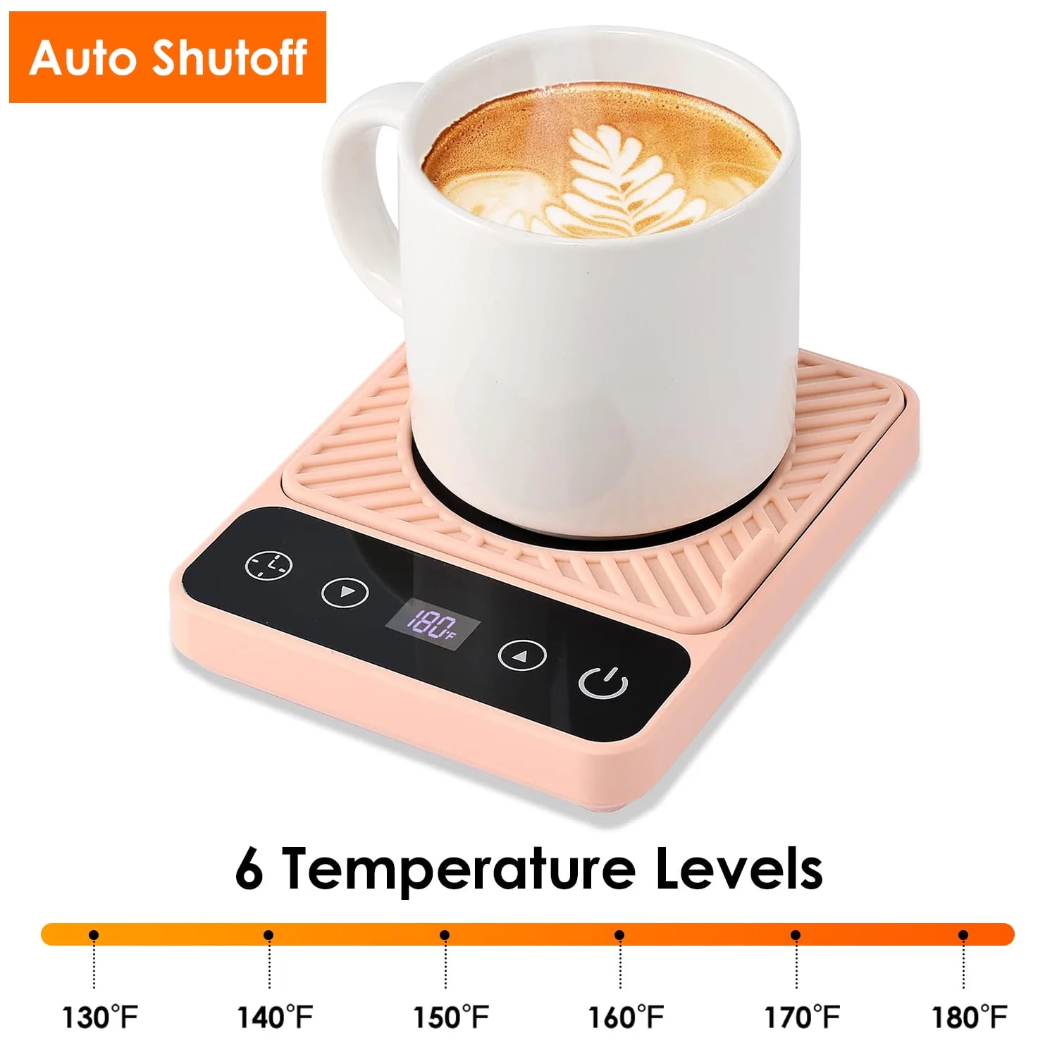 Electric Mug Warmer for Desk iMounTEK Cup Beverage Warmer Plate with 6 Temperature Settings for Tea Water Cocoa Milk with 1-12H Timer Auto Shut Off