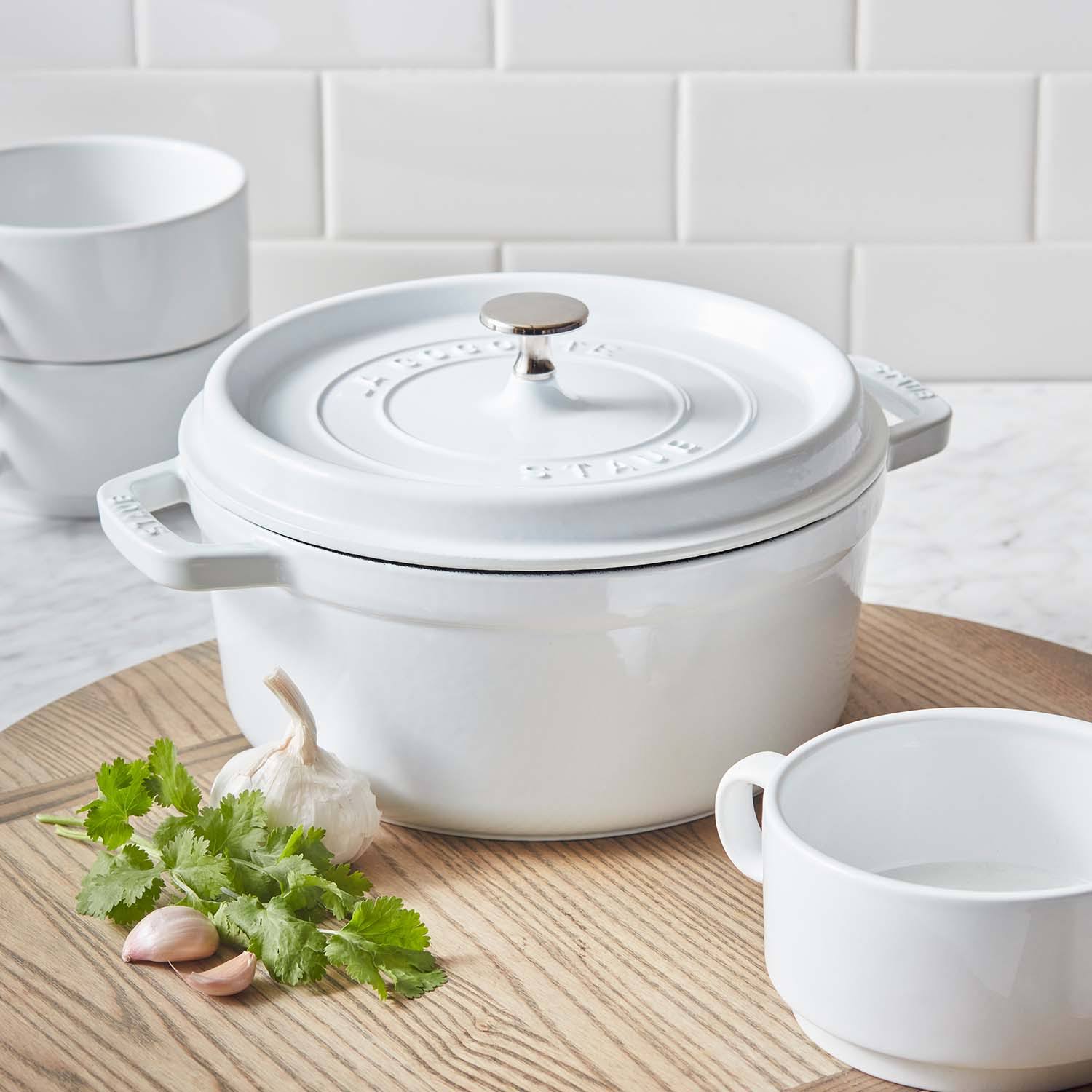 Staub Cast Iron 4-Quart Round Cocotte - Dark Blue