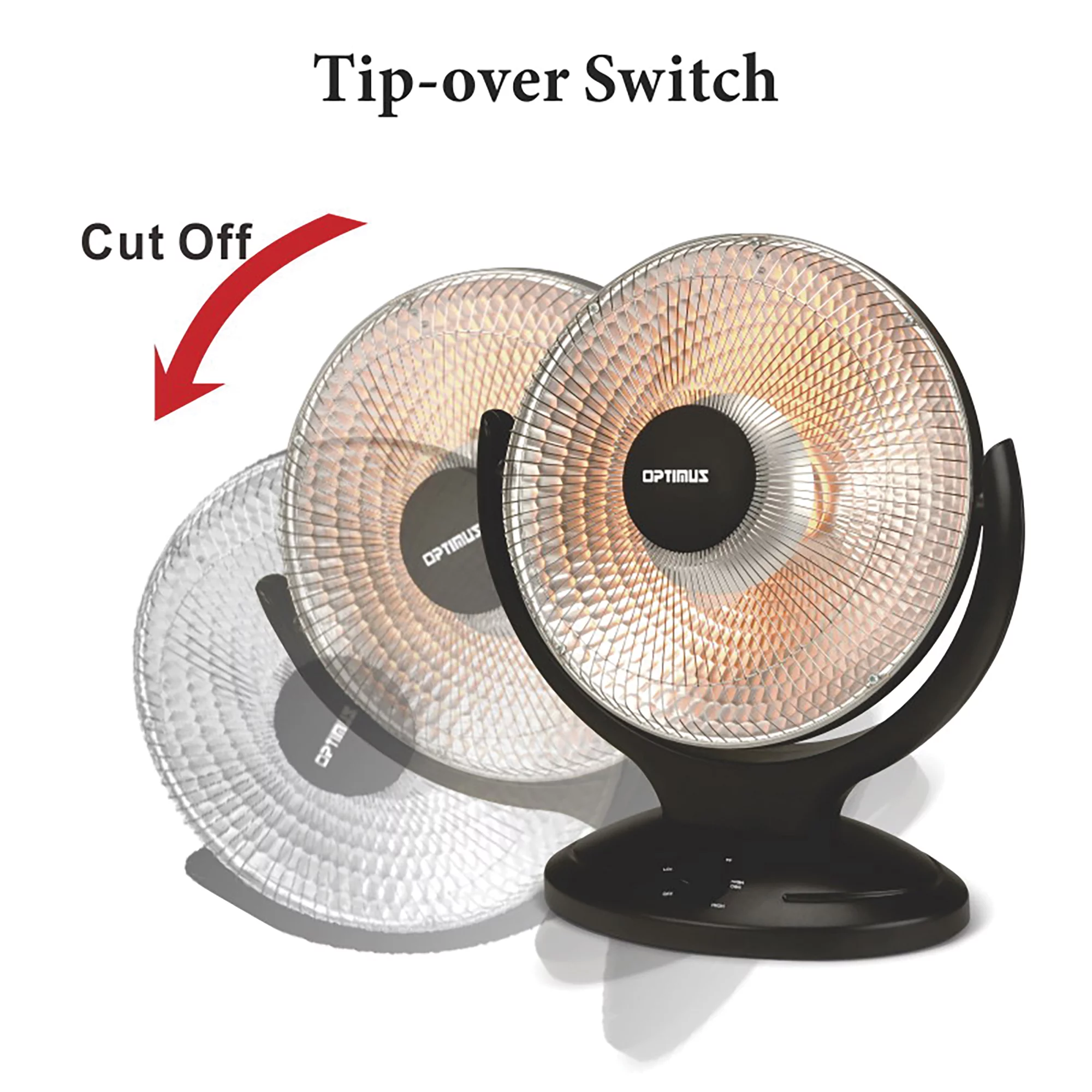 Optimus  Oscillating Parabolic Radiant Heater with Timer