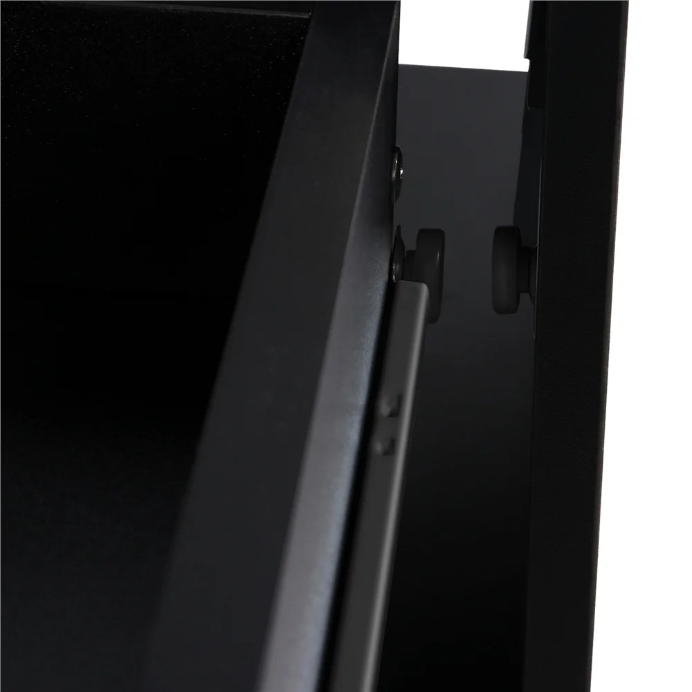 Yaheetech Computer Desk with Drawer & Shelves, Black