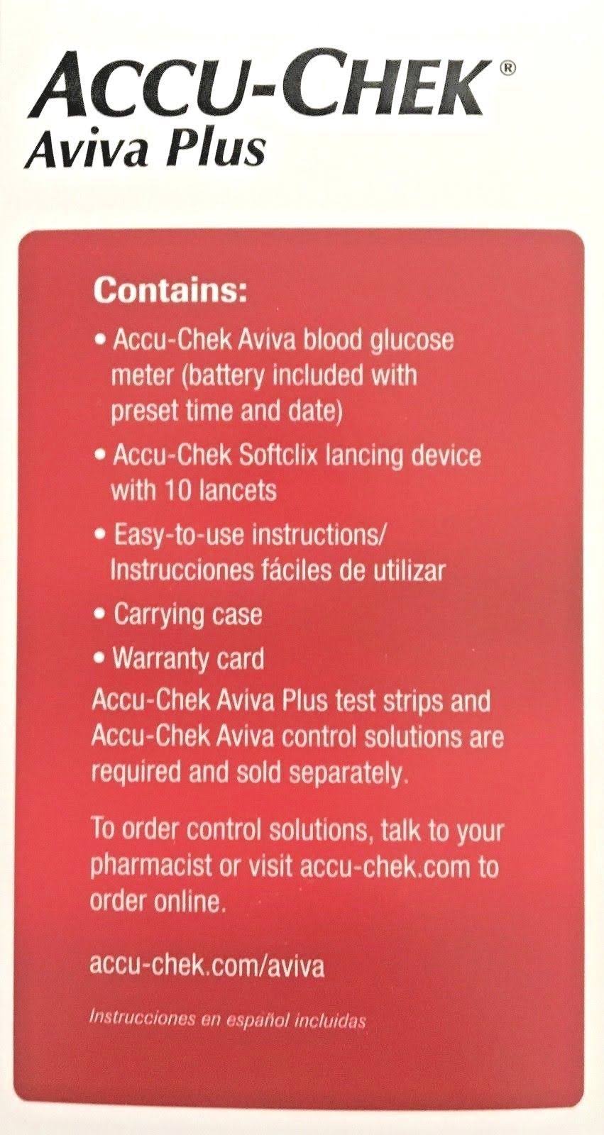 Accu Chek Care Kit, Aviva Plus