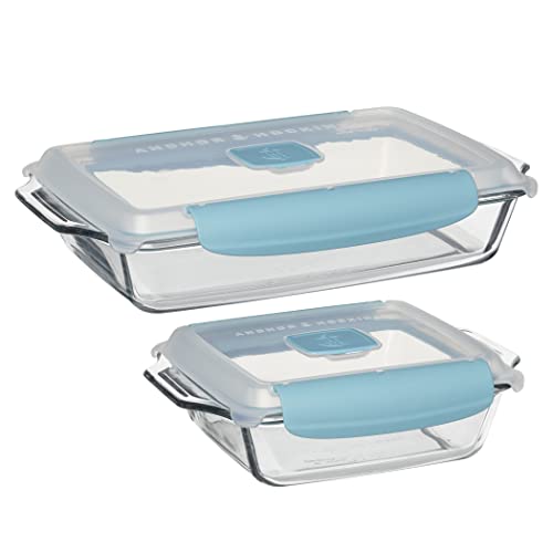 Anchor Hocking 3 Quart Bake Dish with TrueLock Locking Lid Bakeware