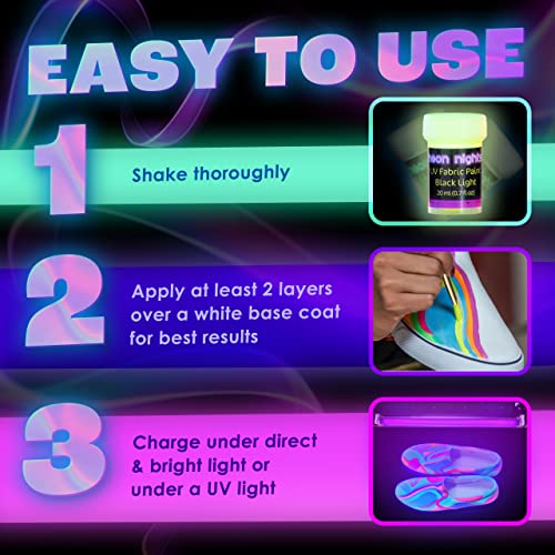 neon nights Glow in the Dark Paint