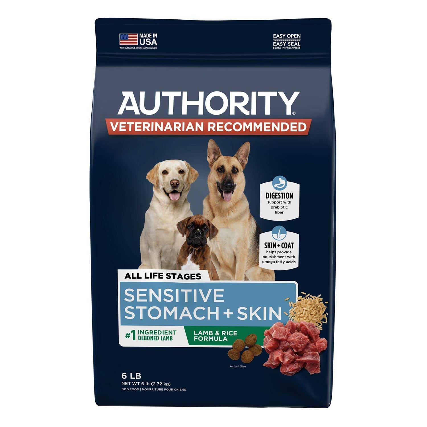 Authority Sensitive Stomach and Skin All Life Stage Dry Dog Food - Pet Supplies online store